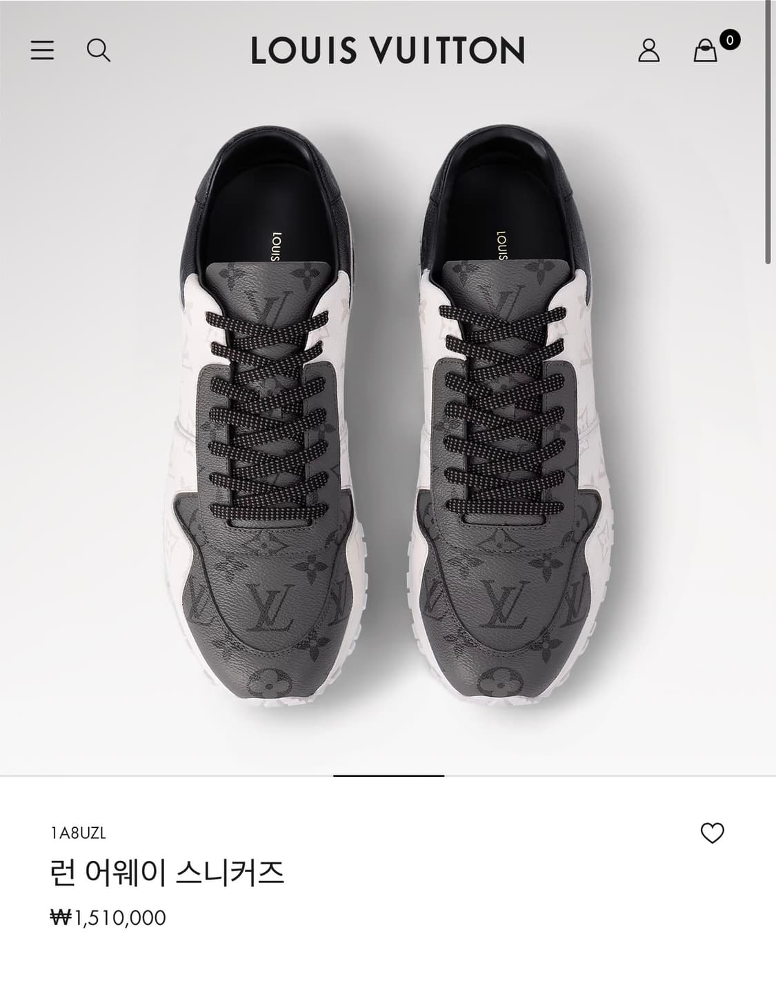 루이비통 스니커즈 8(270-275) 정품 상품이미지1