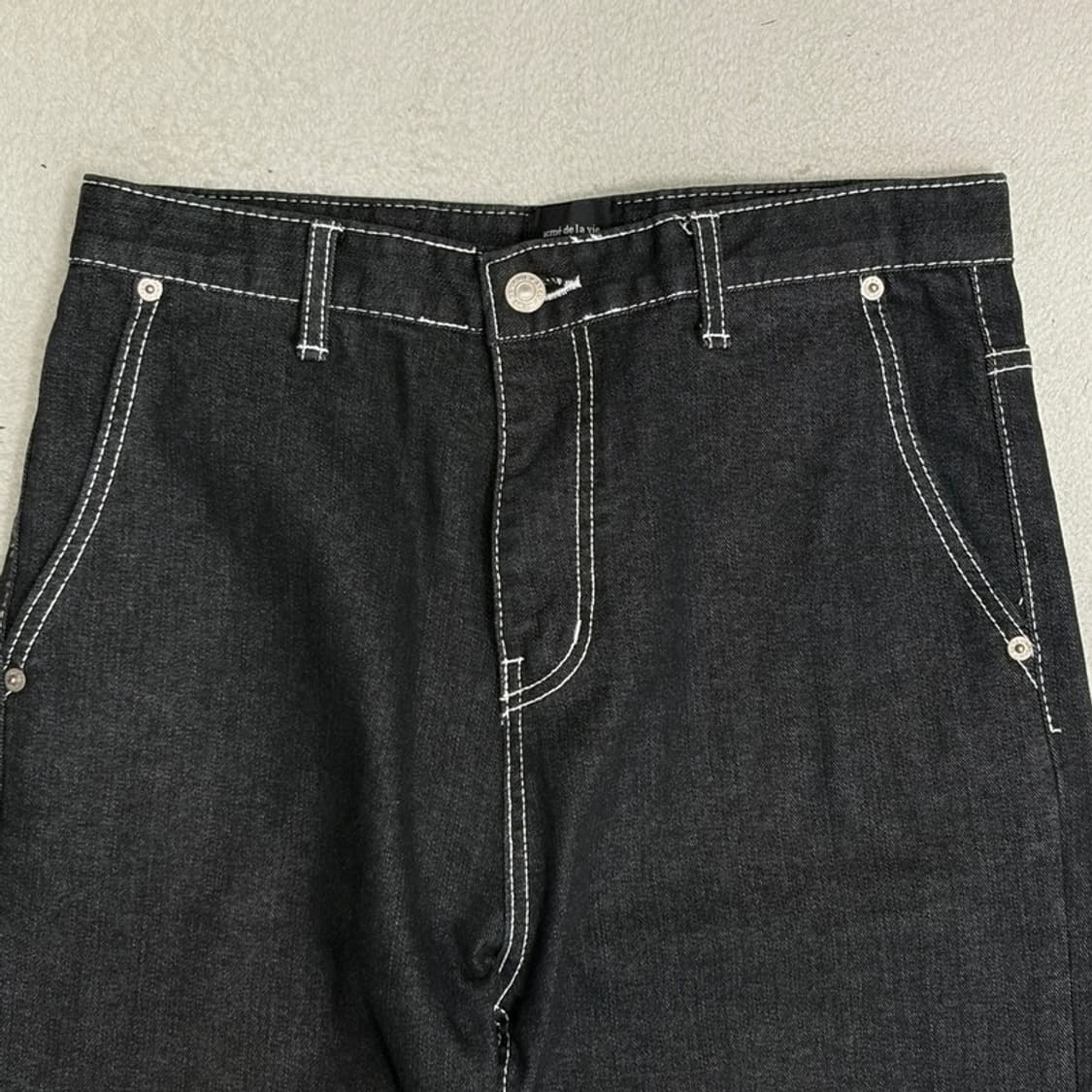 ACME DE LA VIE 블랙 생지 데님 팬츠 1 상품이미지4