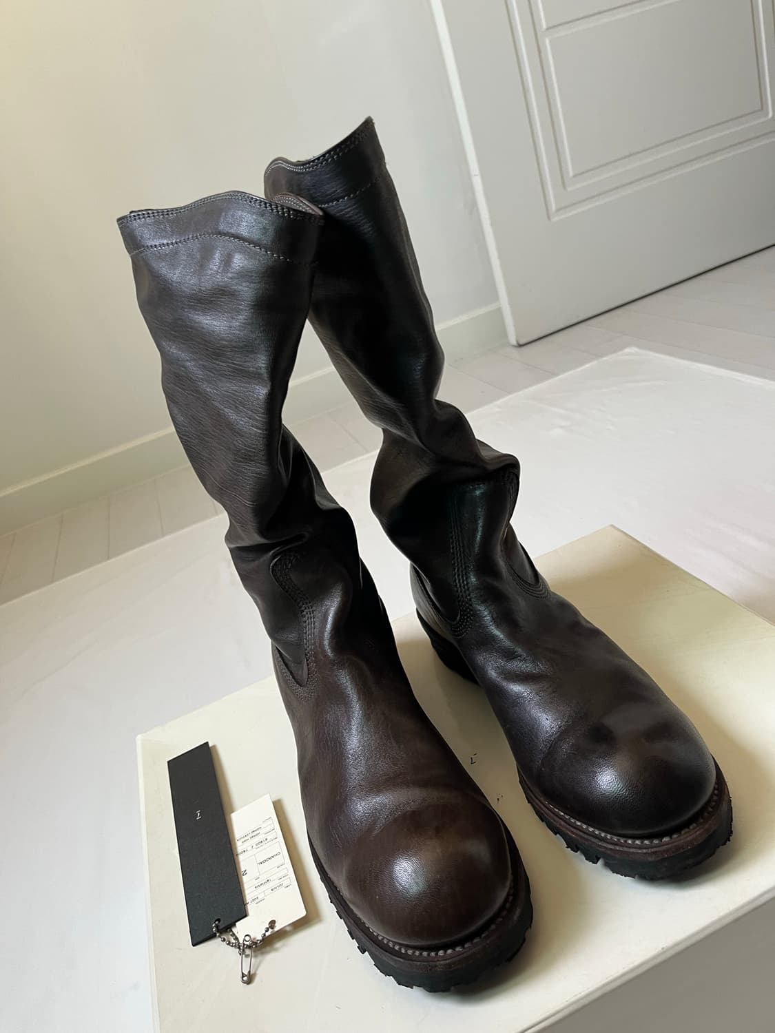 Julius AW07 Leather Drape Long Boots 상품이미지3