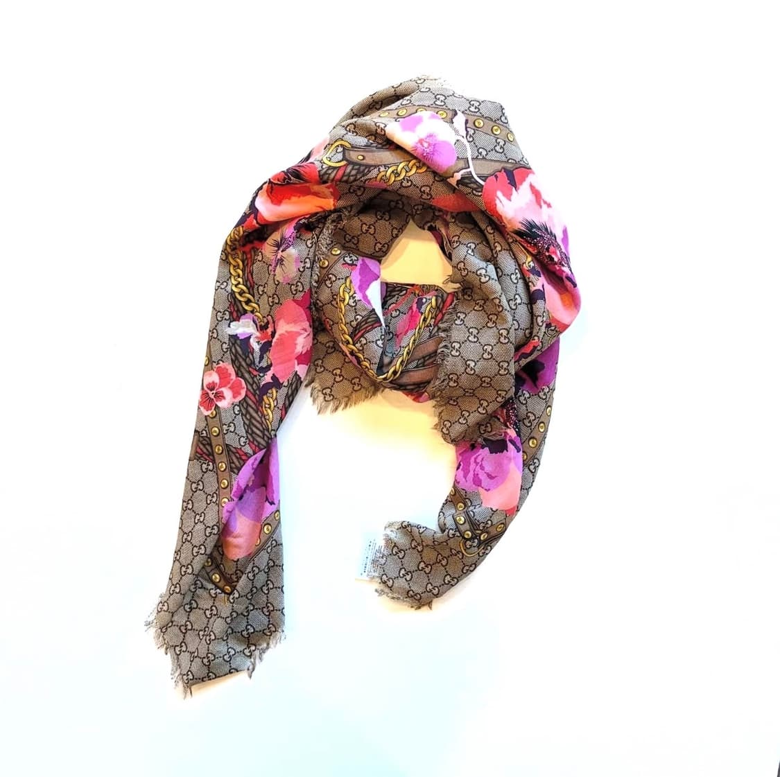 구찌 플라워 울 스카프 상품이미지1