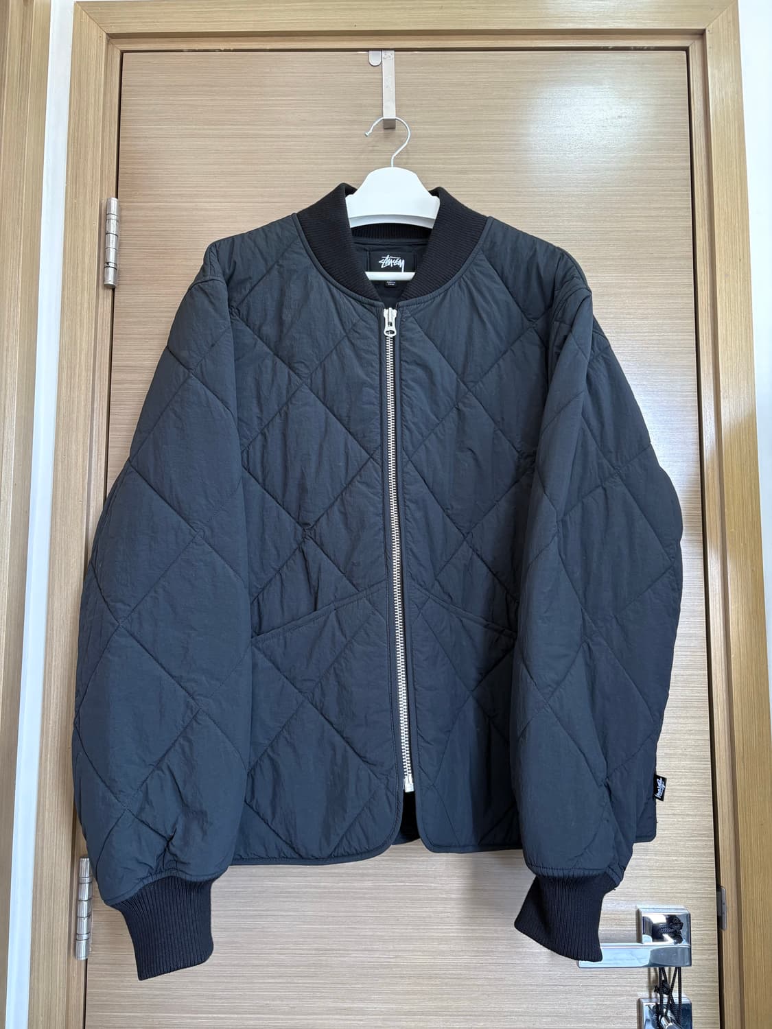 스투시 퀼티드 라이너 자켓 블랙 L 상품이미지2