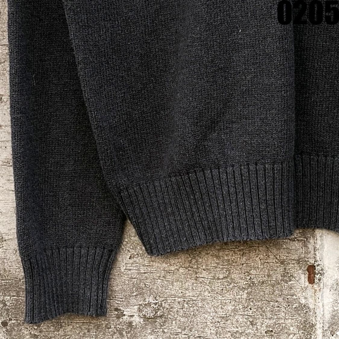 폴로 랄프로렌 헨리넥 버튼 니트 스웨터 XL 차콜그레이 0205 상품이미지6