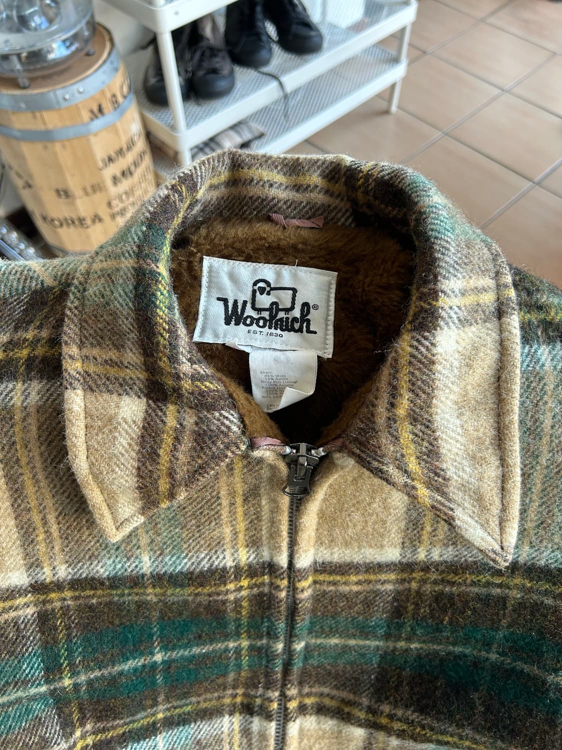 70‘s 울리치 체크 울파일자켓 상품이미지2