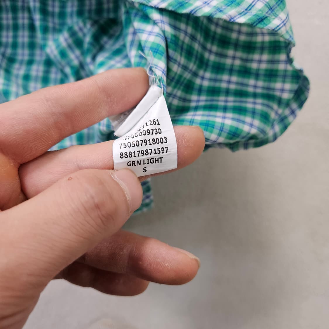 S 쳅스 체크패턴 반팔 셔츠 0407Y 상품이미지4