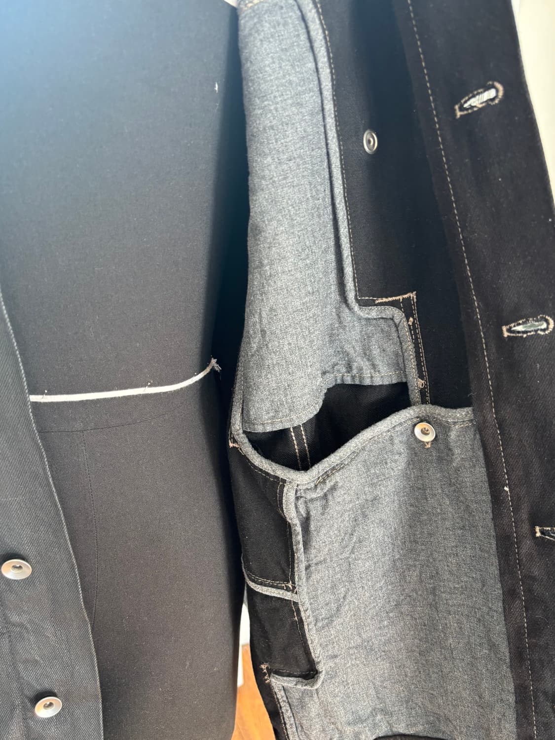 SS24 블랙 리도 워커 데님 자켓 상품이미지7