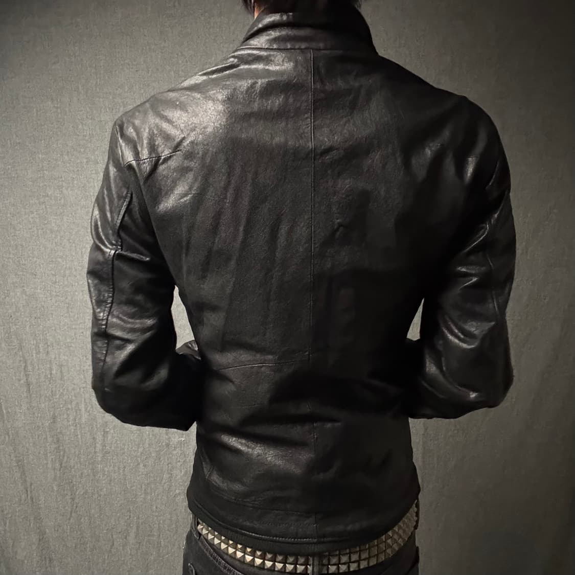 lamb skin pocket leather jacket 상품이미지5
