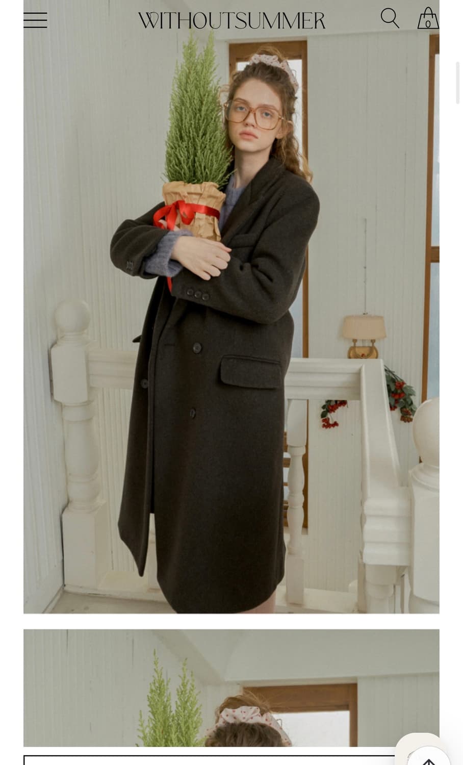 위드아웃썸머 더블롱코트 (검정) 상품이미지3