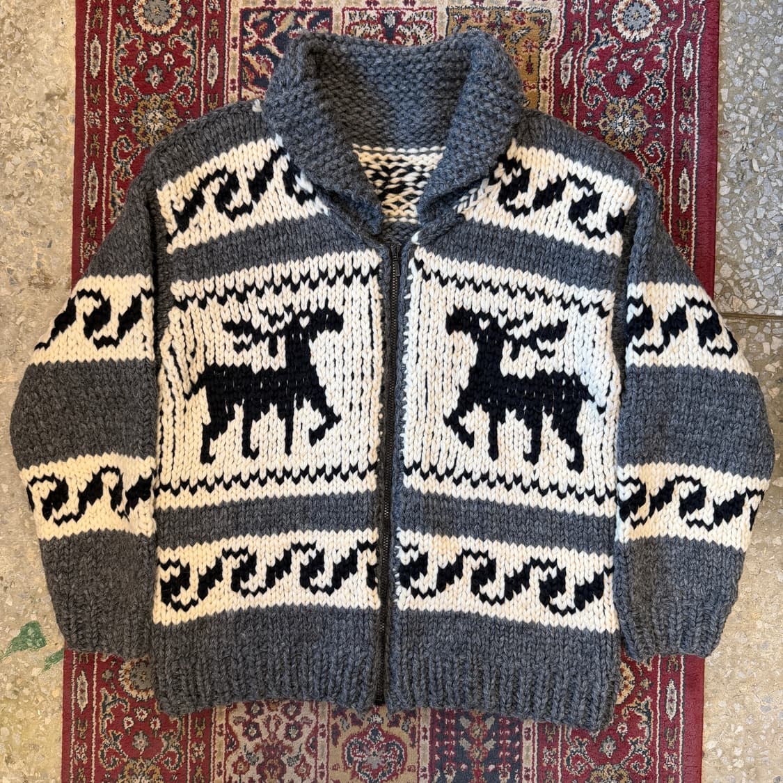 빈티지 헤비울 코위찬 집업 [ 105 ] 상품이미지2