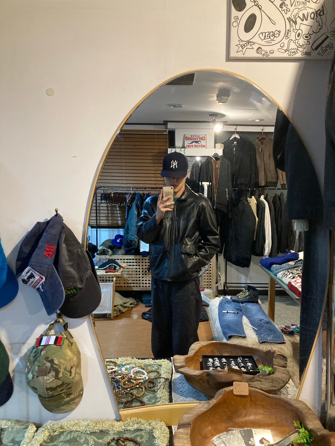 게스 USA 램스킨 레더자켓 상품이미지3