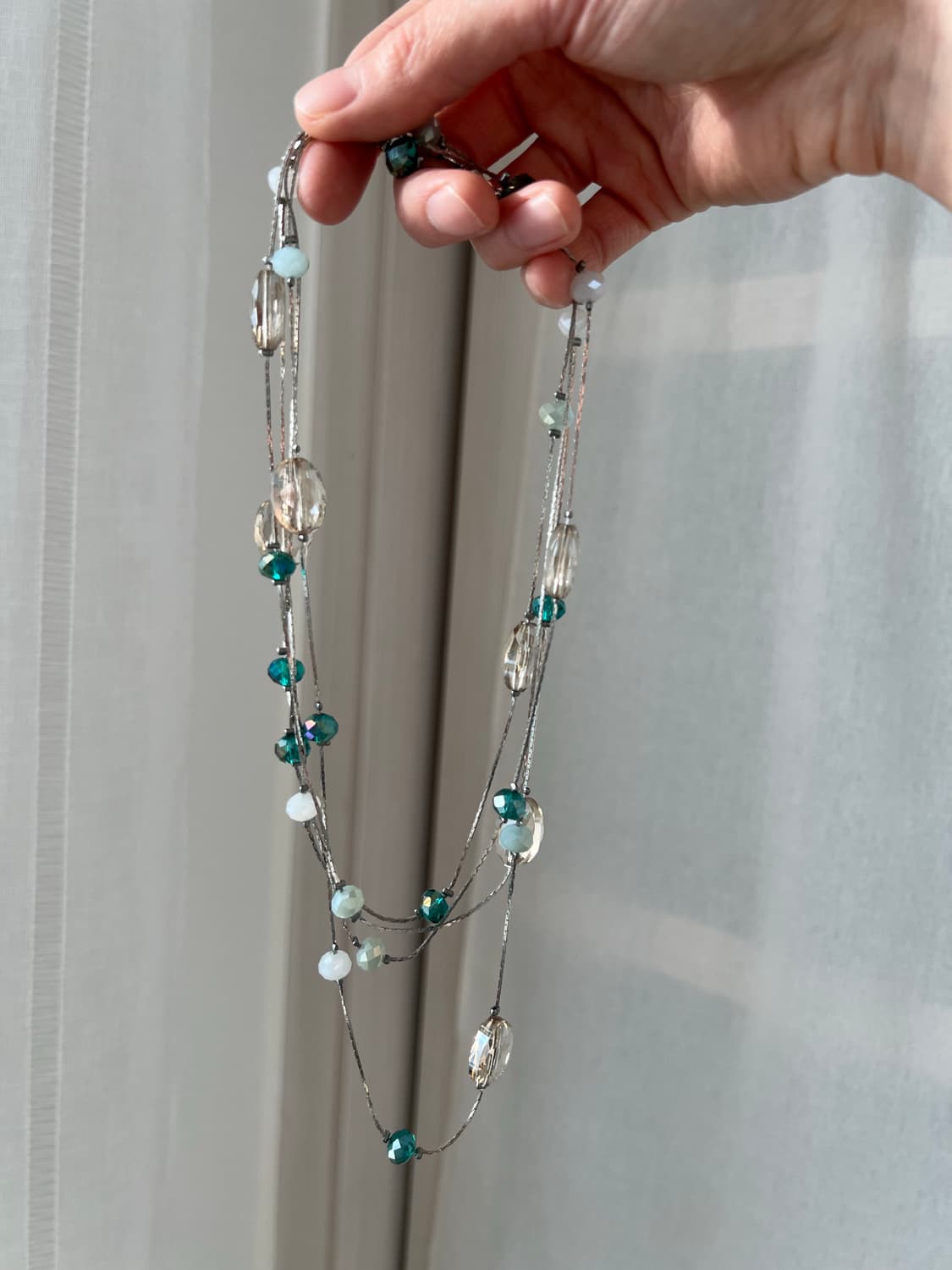 일본산 크리스탈 비즈 목걸이 상품이미지5