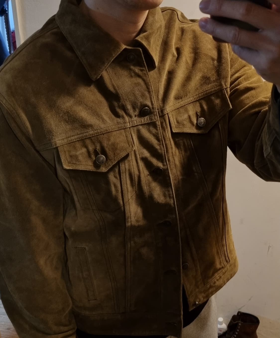 올드 갭 블루라인 스웨이드 타입3 카멜 상품이미지8