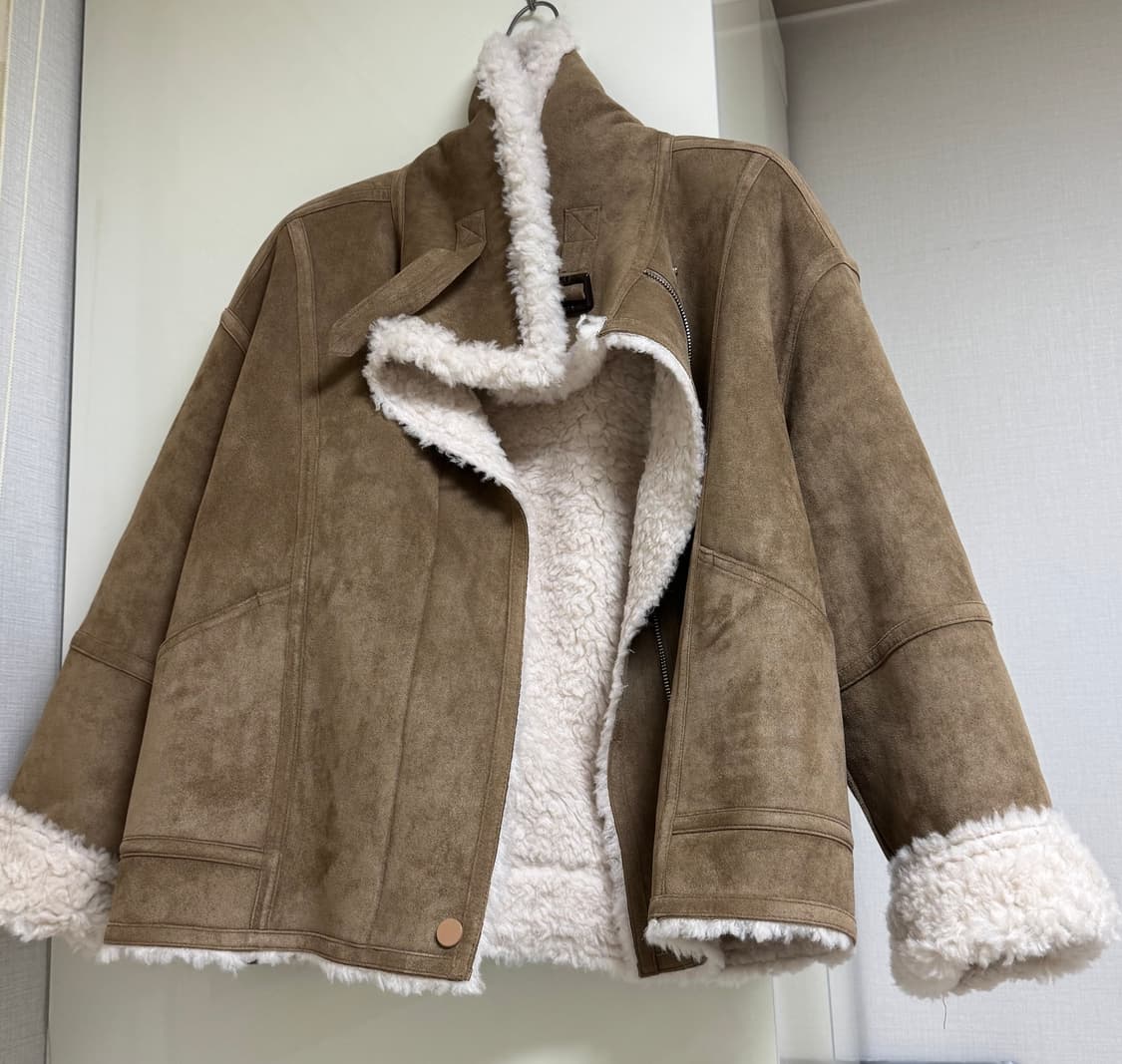 (새상품)론크 무스탕 자켓 상품이미지3