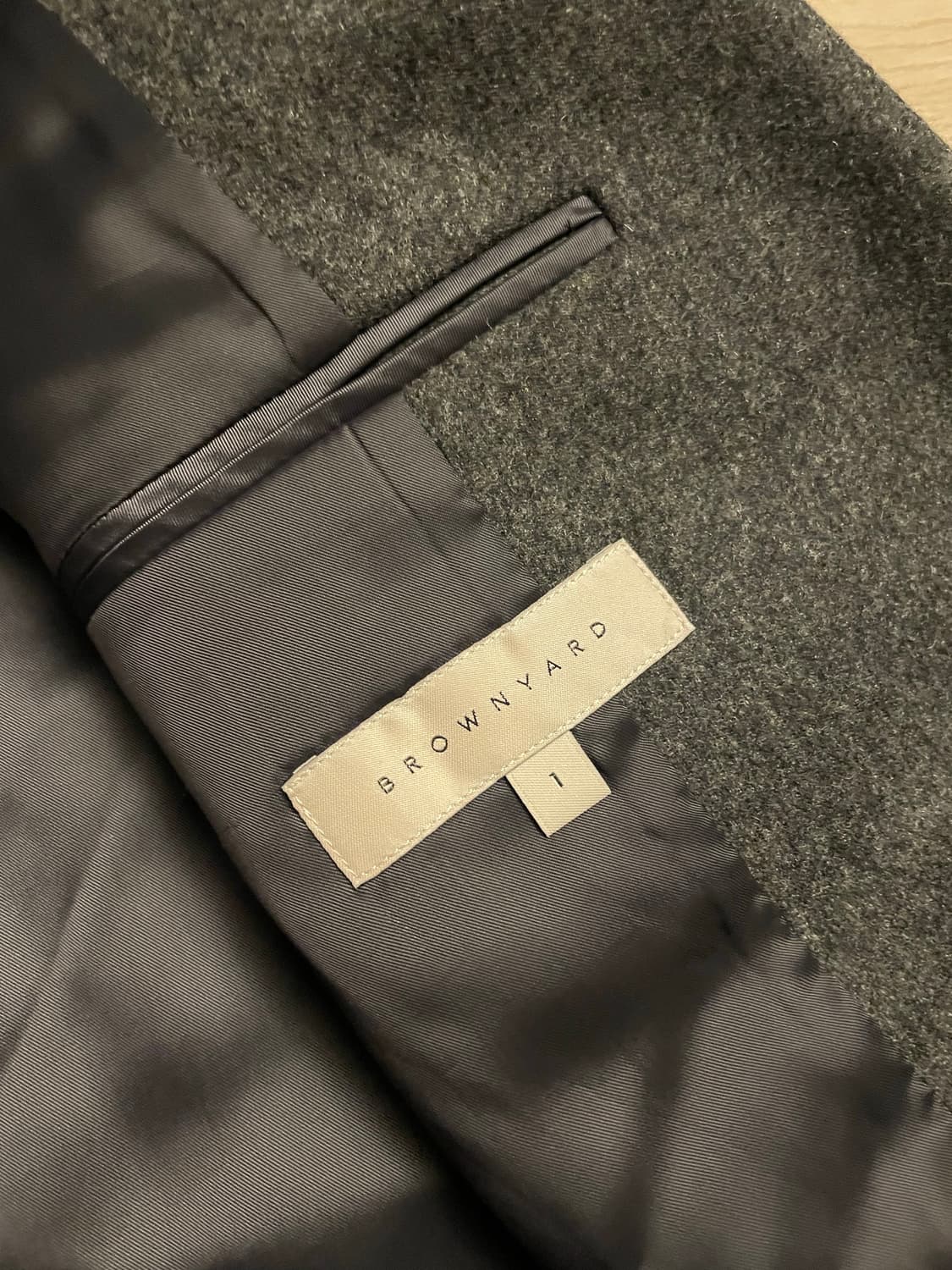 [1] 브라운야드 플란넬 울 셋업 챠콜 상품이미지2