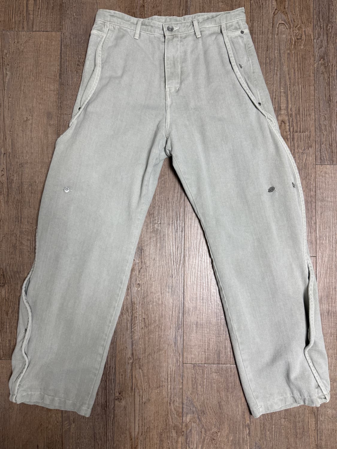 COTTON WAVE PANTS [GREY] 상품이미지3