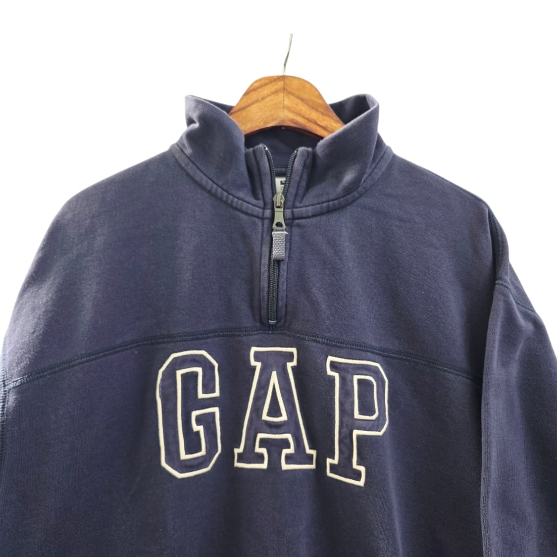 [프립]L/ 갭 GAP 반집업 맨투맨 네이비 상품이미지5