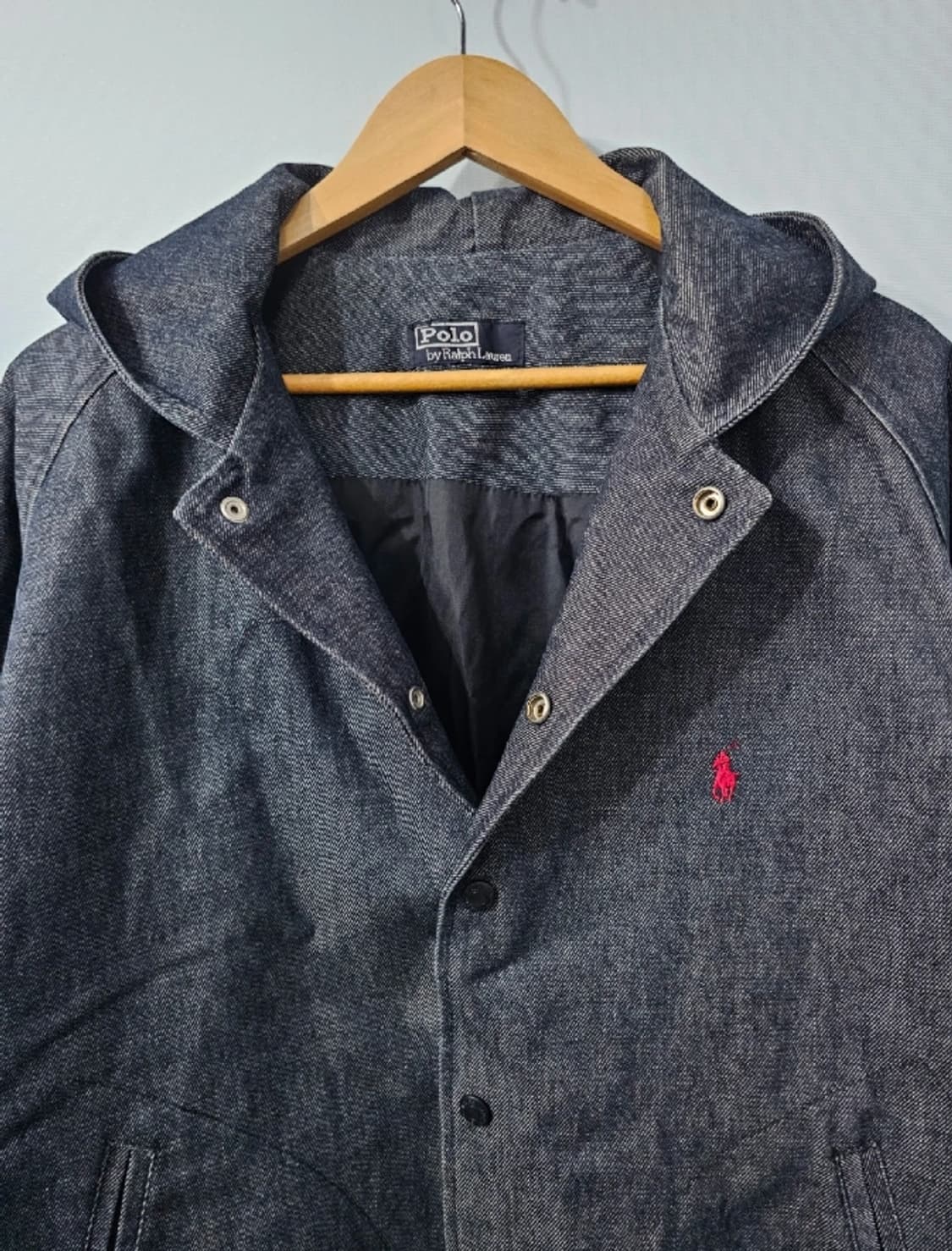 폴로랄프로렌 데님 올드스쿨 후드 재킷 105~110 상품이미지4