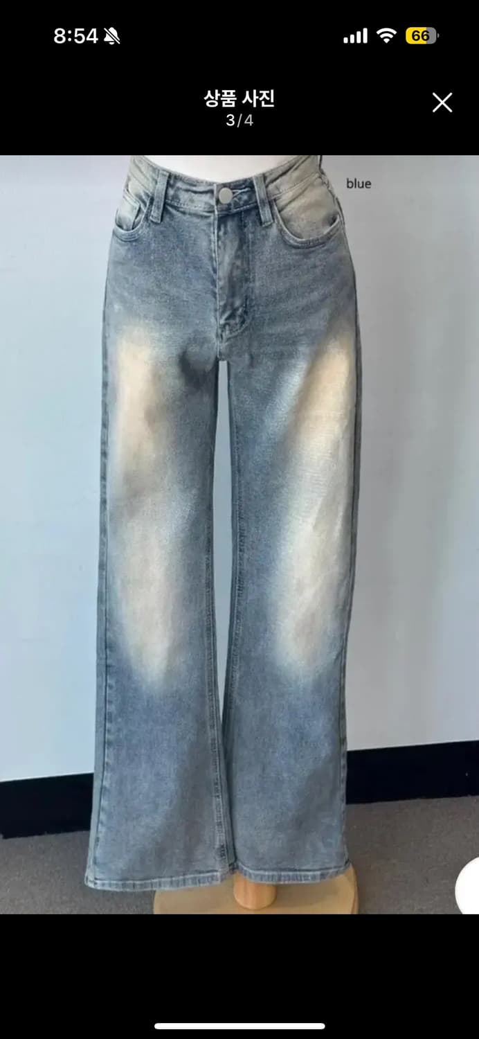 빈티지 연청 워싱 데님 바지 상품이미지3