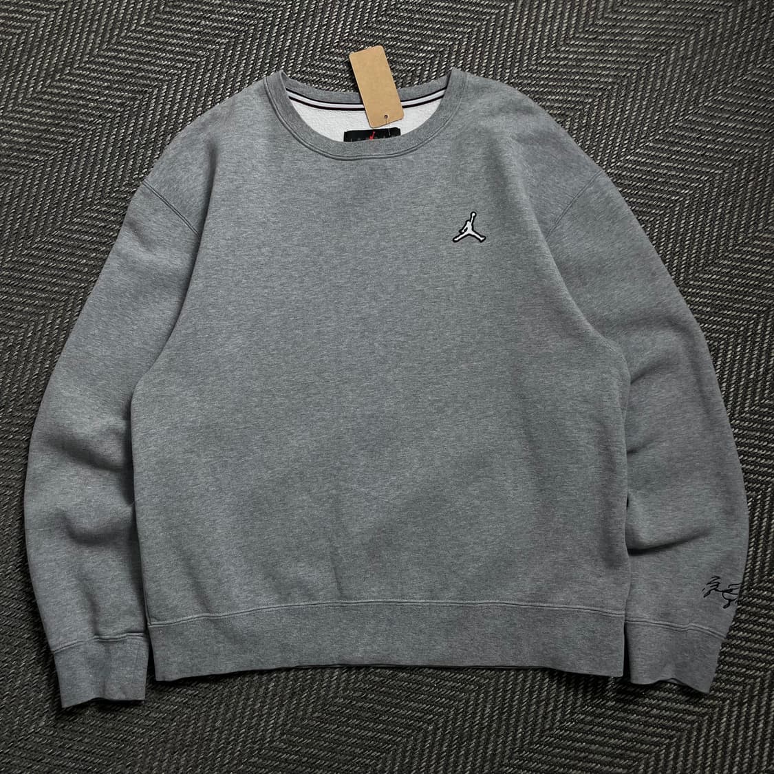 나이키 조던 에센셜 기모 스웻 맨투맨 그레이y 4523 상품이미지2