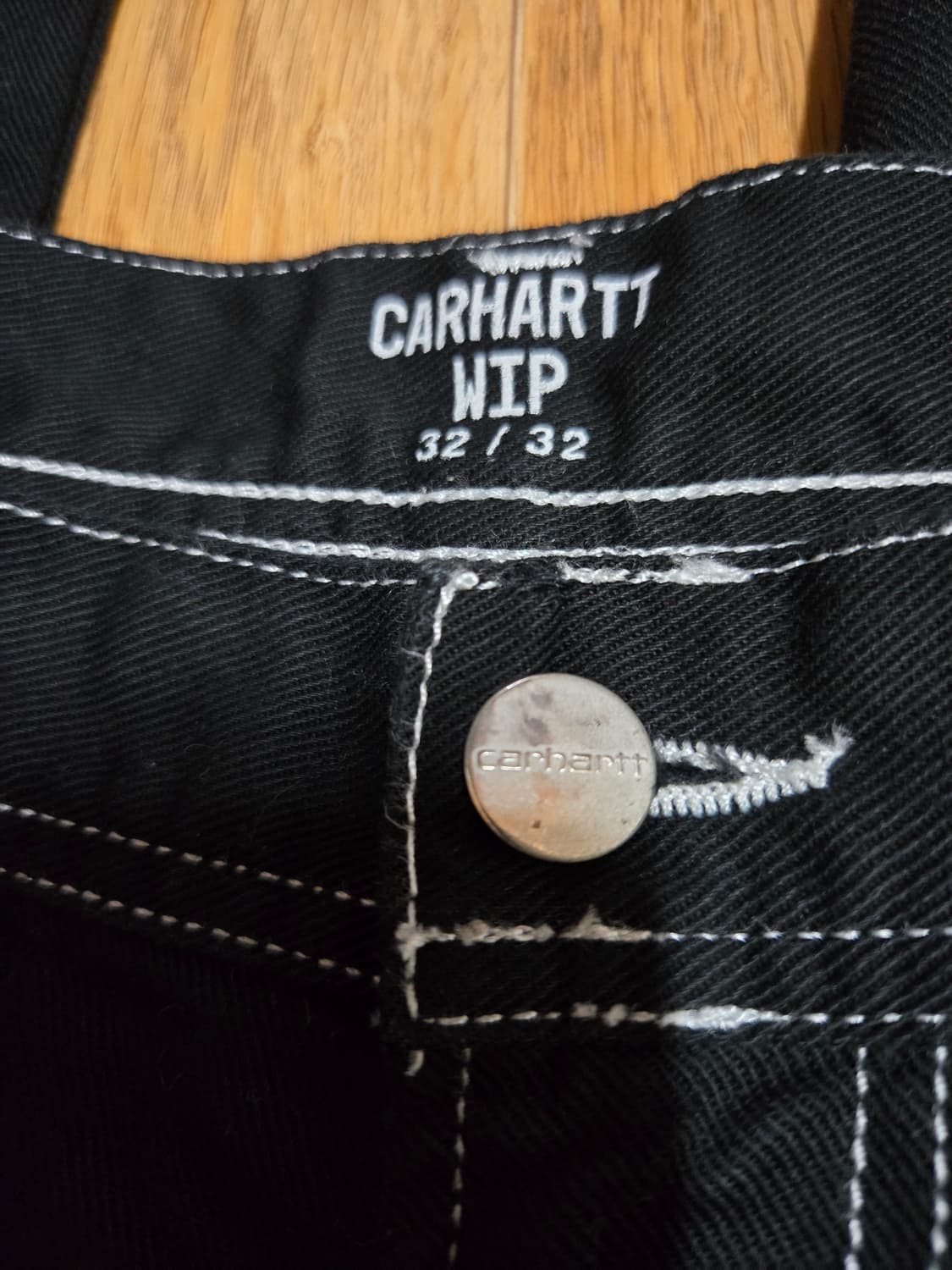 칼하트 블랙 스티지 심플 워크 팬츠(32×32) 상품이미지6