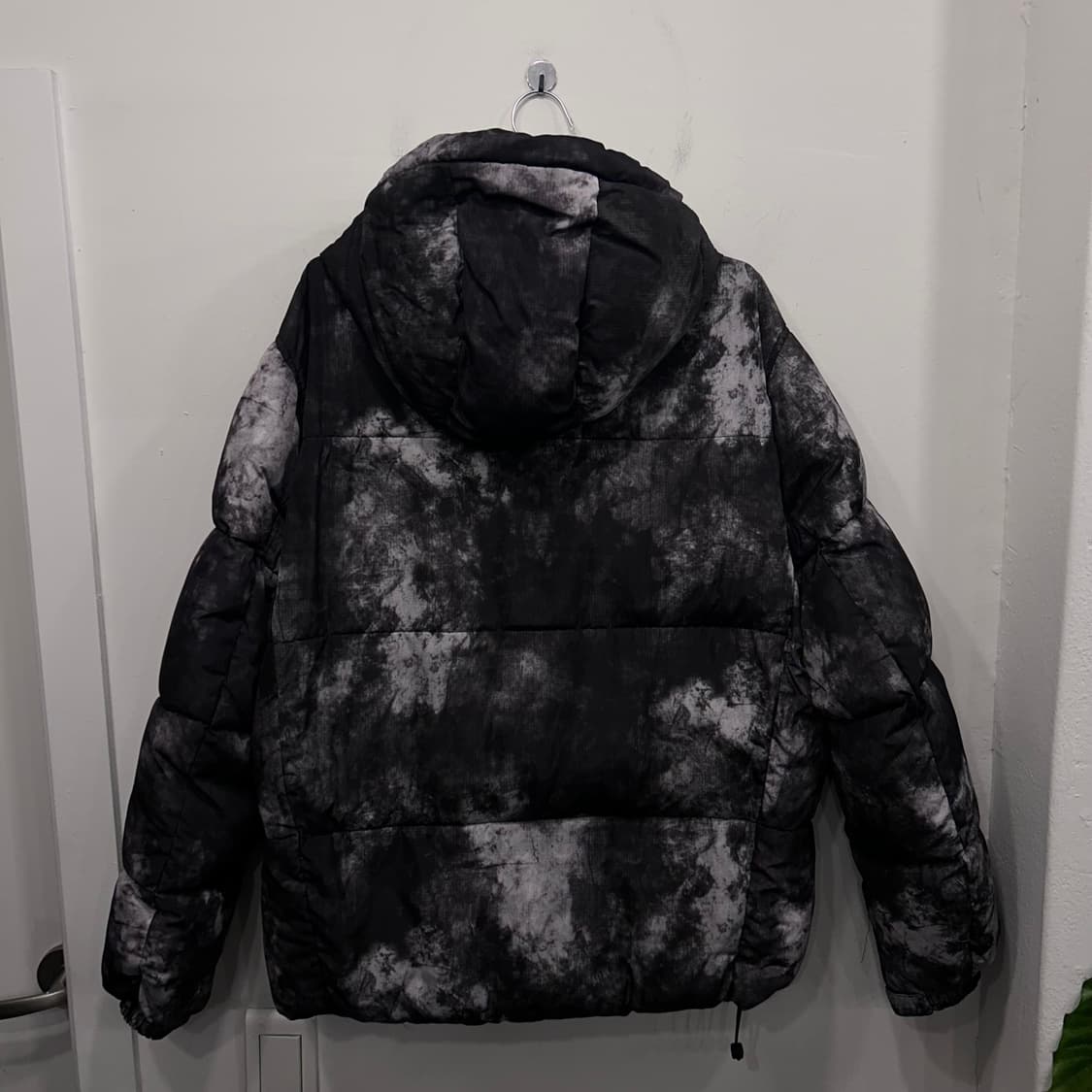 자라 데님웨어 나염 패턴 후드 푸퍼 패딩 상품이미지5