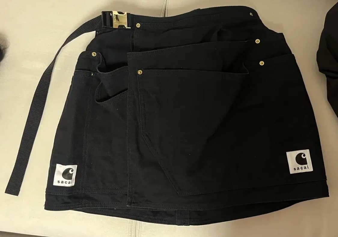 사카이 칼하트 콜라보 스커트 상품이미지3