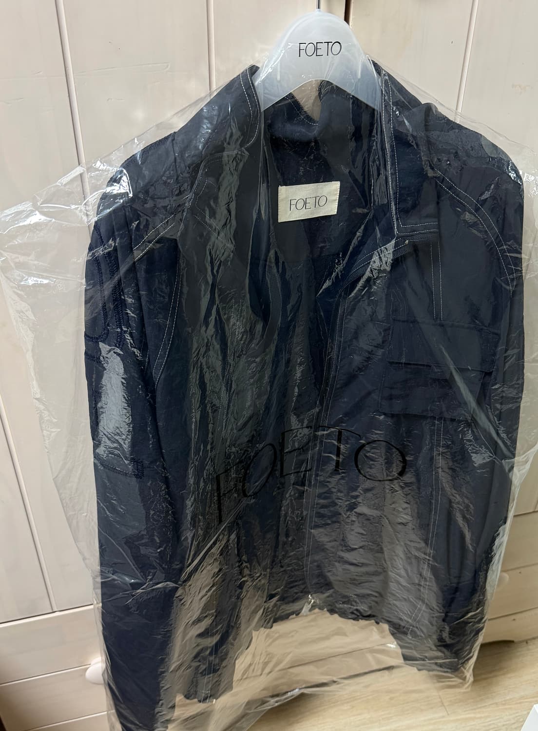 (새상품) foeto 포에토 나일론 점퍼 네이비 상품이미지9