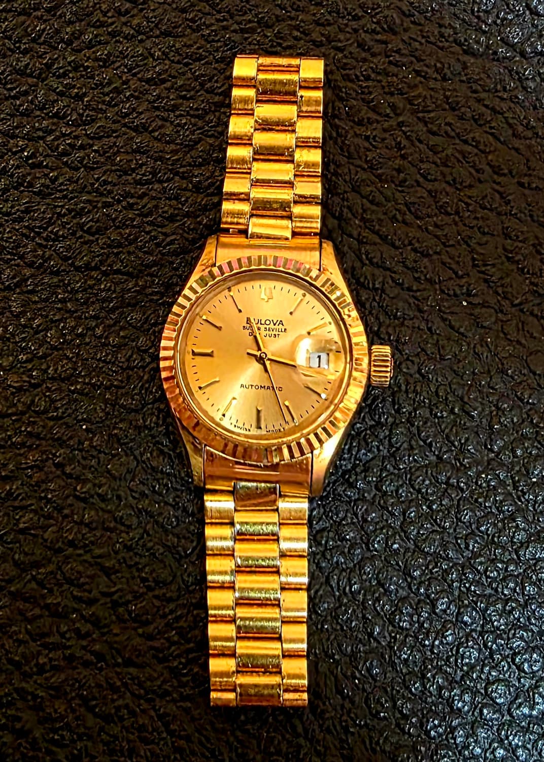 빈티지 부로바 슈퍼세빌카렌더금장 오토매틱 여성시계 상품이미지1