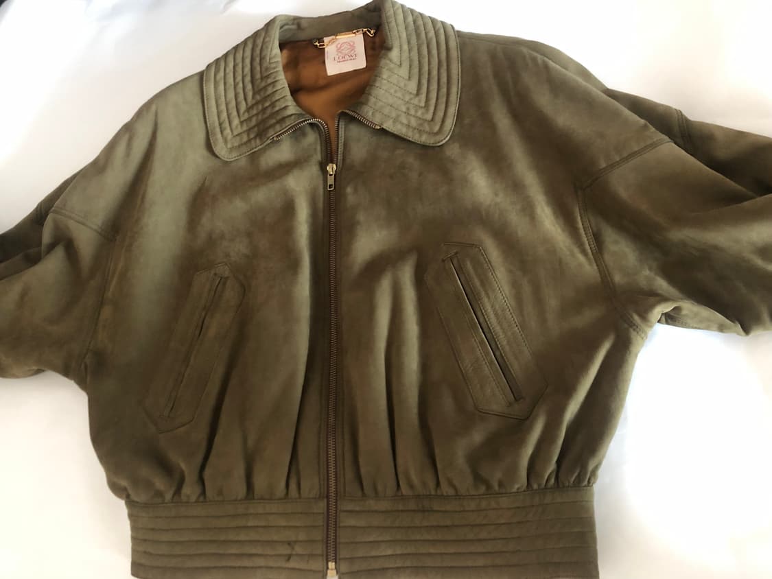 로에베 빈티지 백자수 가죽자켓 상품이미지3