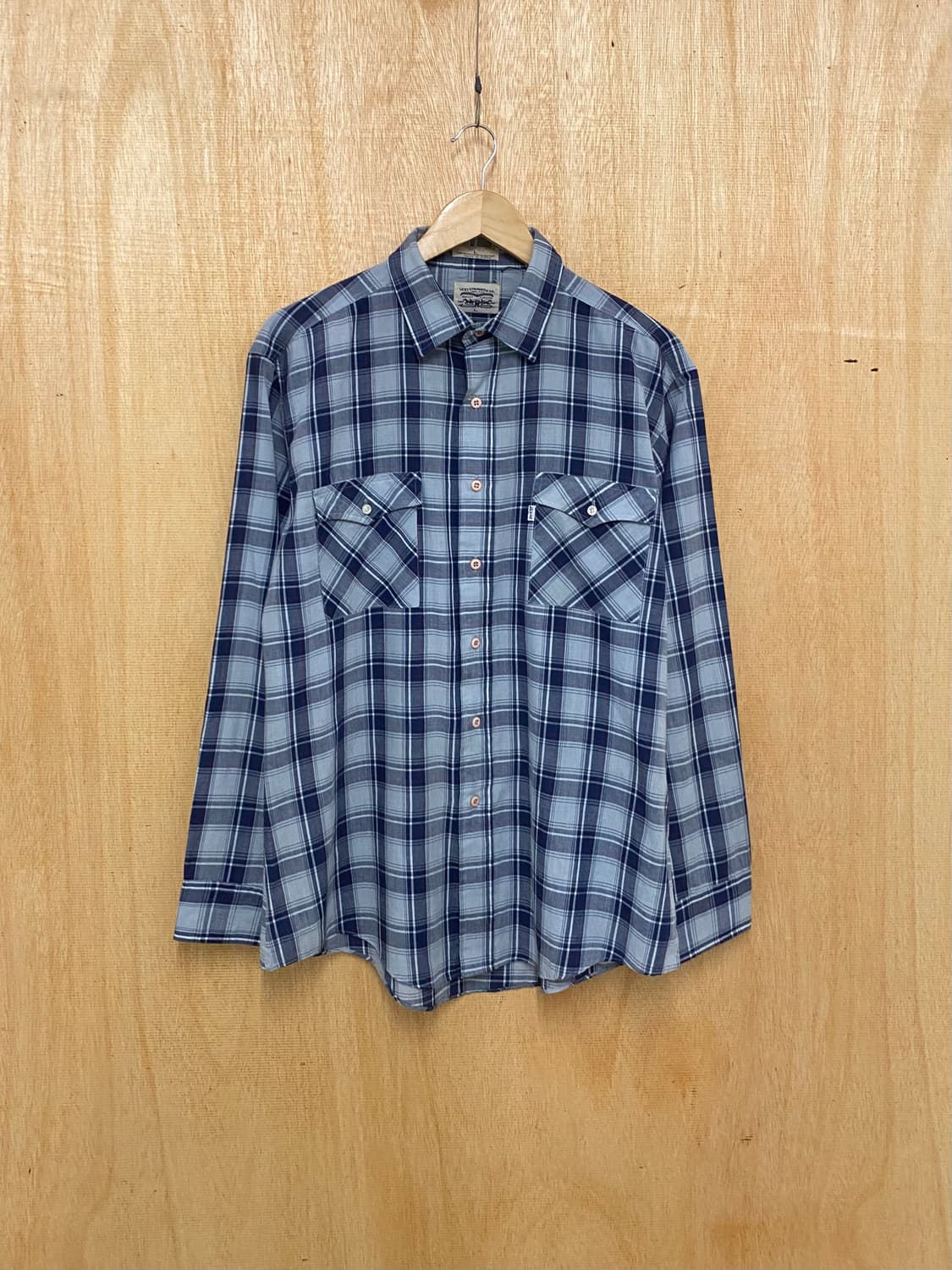 80s LEVI'S ombre shirt 80년대 리바이스 옴브레 체크 상품이미지2