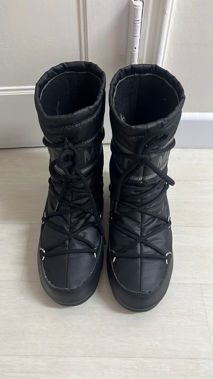 문부츠 블랙 방한 부츠 230 정품 상품이미지1