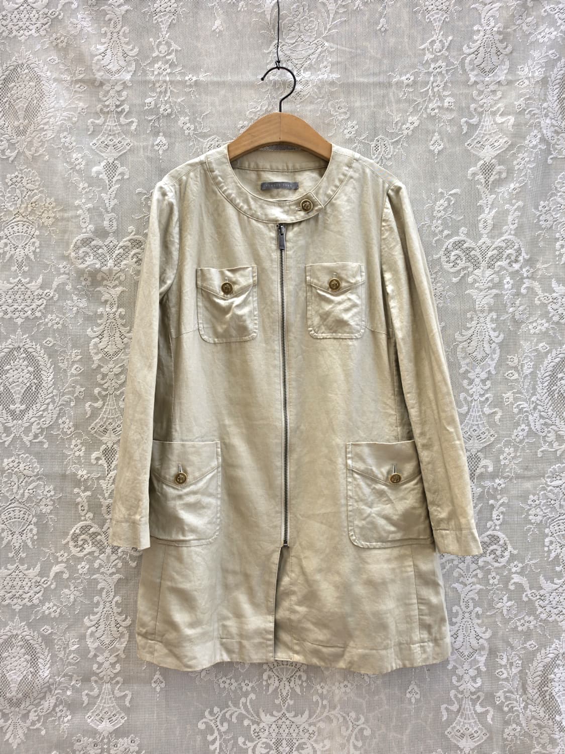 띠어리 럭스 리넨 집업자켓 상품이미지1