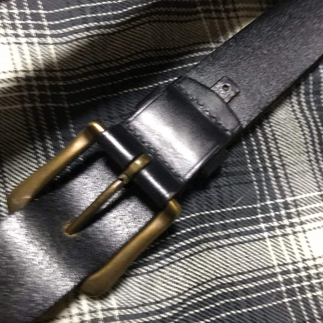 유니클로 재팬 황동장 버클 워크 가죽 벨트 상품이미지4