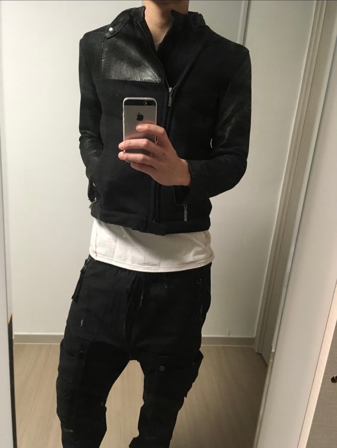 Yasuyki ishii leather sleeves jacket 상품이미지3
