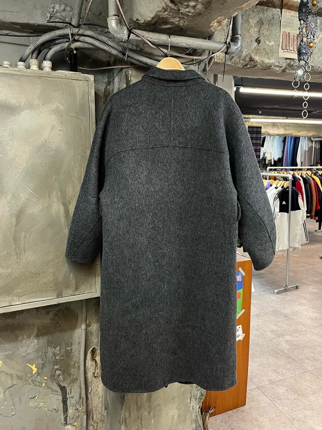 빈티지 울 롱코트 딥그레이 #csz2883 상품이미지2