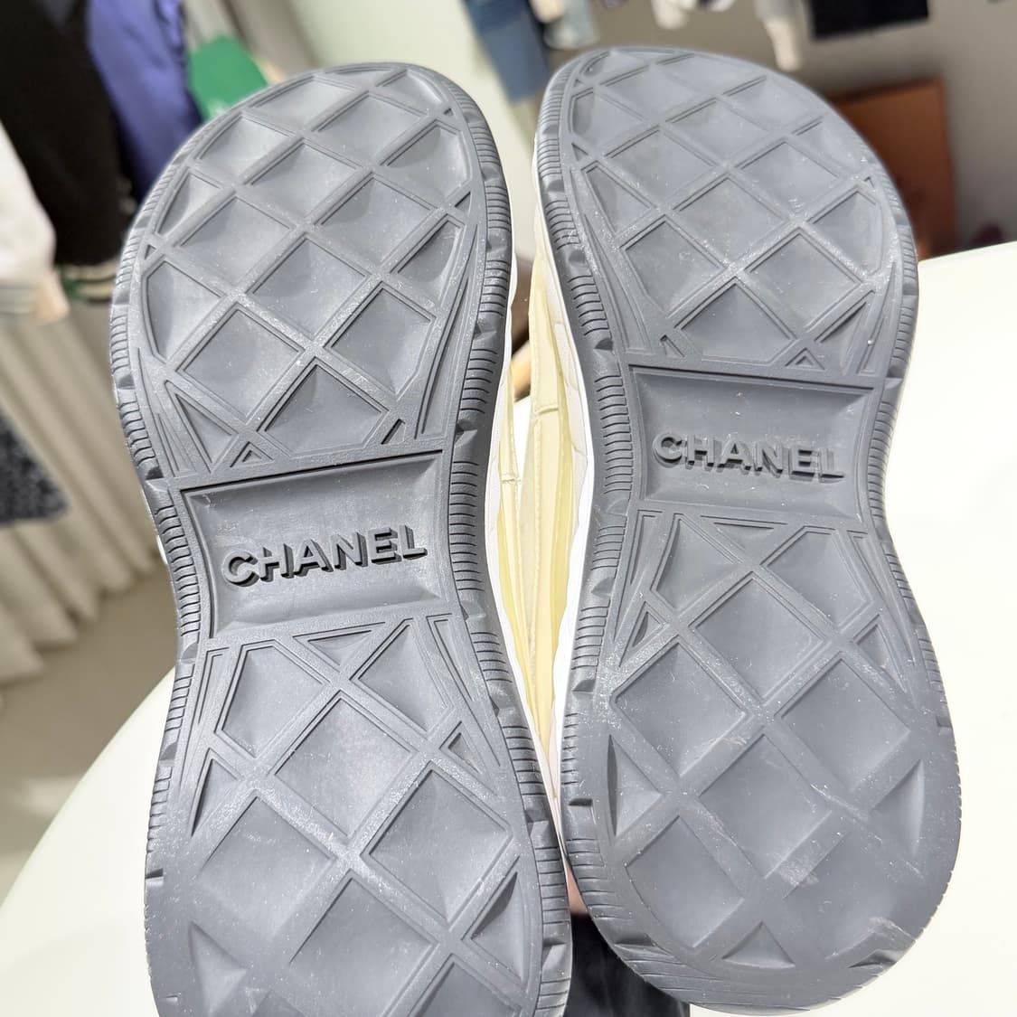 (A/41) / 샤넬 믹스드 파이버 스니커즈 벨벳카프스킨 스니커즈 운동화 상품이미지7