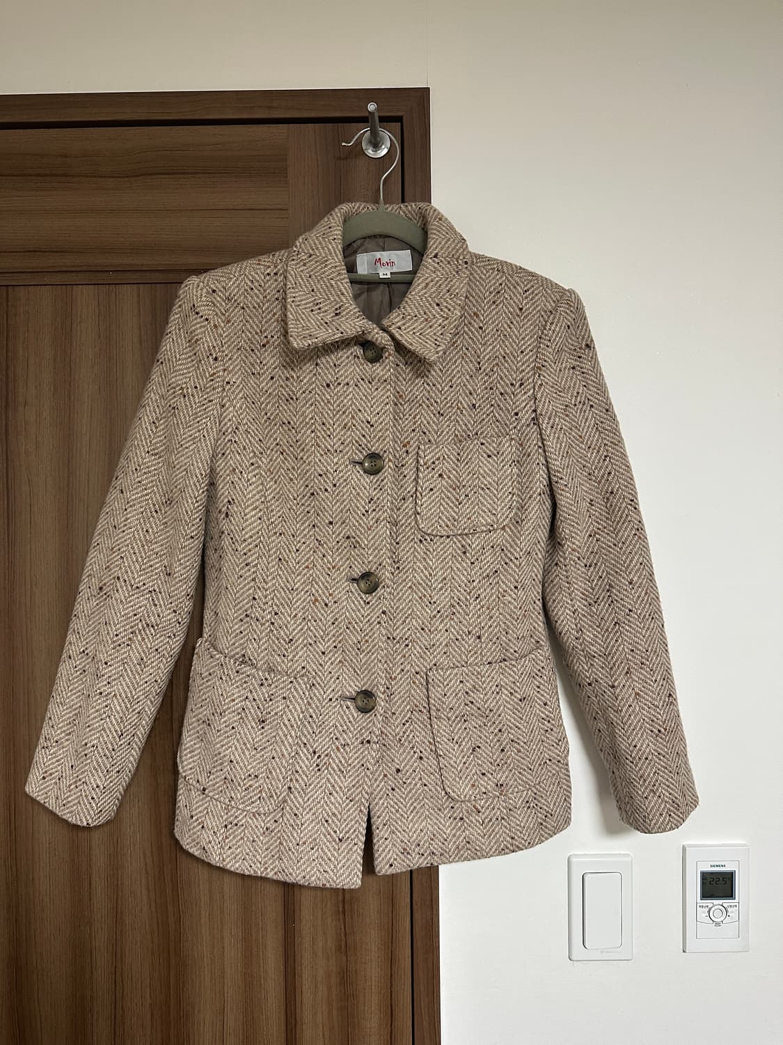 vintage  베이지 카라 자켓 상품이미지1