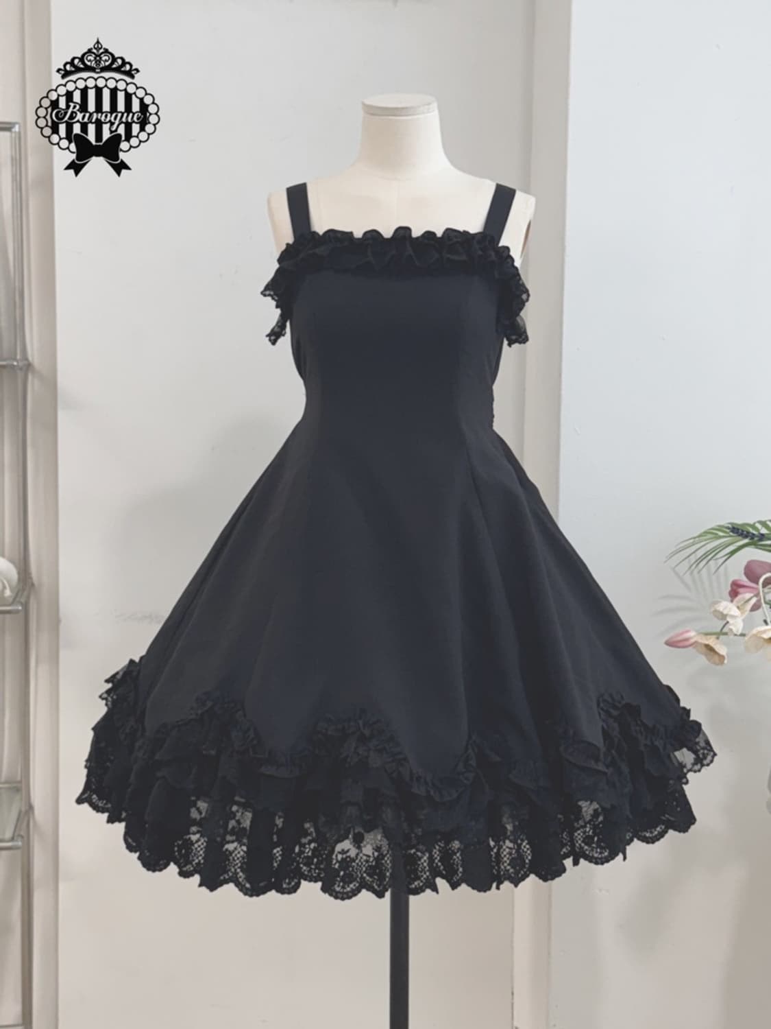 바로크 Mary Rose 흑x흑 jsk 판매 상품이미지1