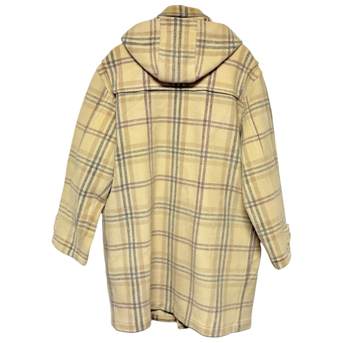 3724 빈폴 베이지 체크 떡볶이코트 더플코트 상품이미지4