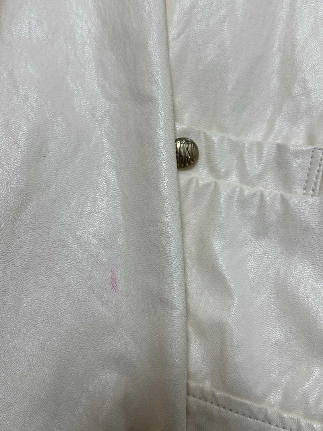 미스치프 레더자켓 크림 아이보리 상품이미지4