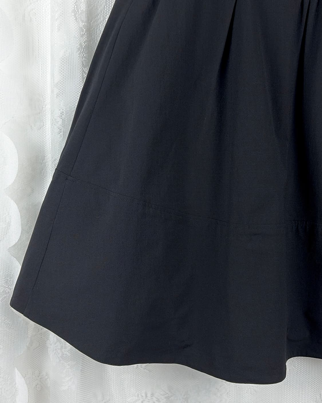 JPN black silk blend midi skirts 상품이미지7