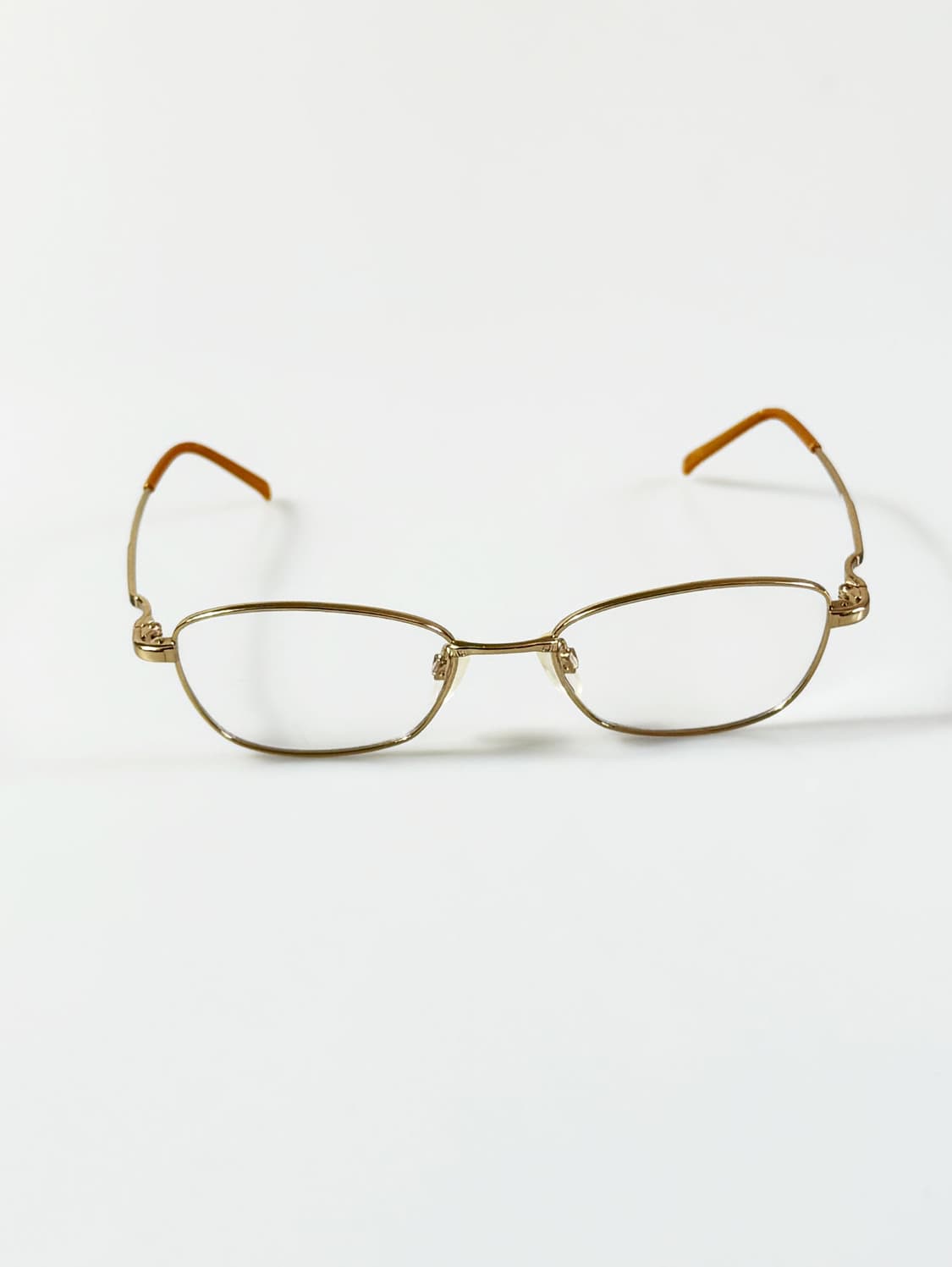 90s JODPHUR 골드 메탈 슬림 스퀘어 빈티지 안경 상품이미지2