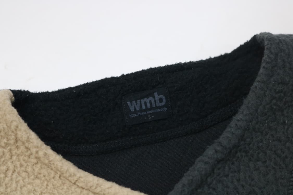 wmb 웍맨 멀티 컬러 블록 플리스 보아 가디건 상품이미지6