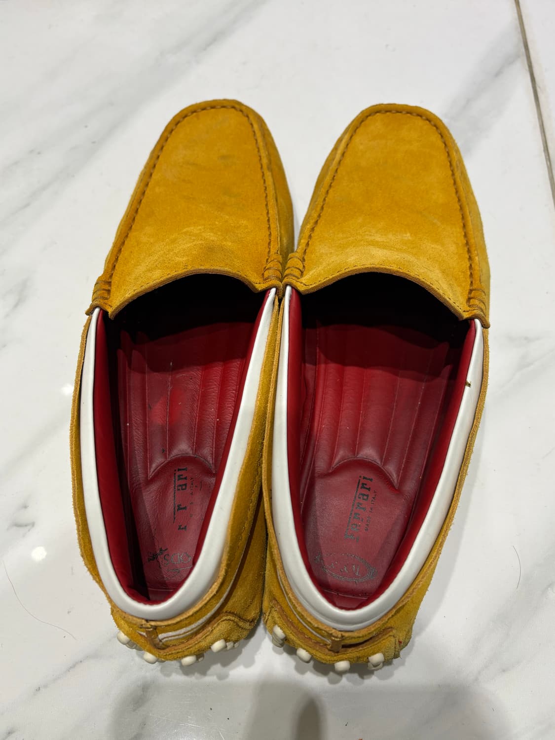 (정품)토즈 페라리 머스타드 스웨이드 로퍼6 2/1 상품이미지3