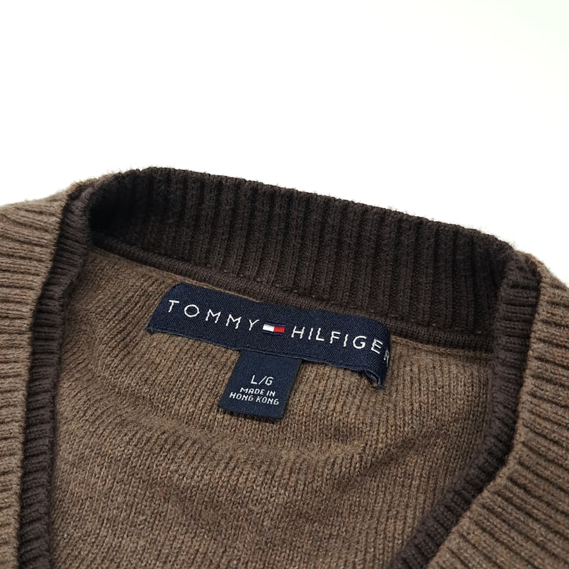 CL781 L 타미힐피거 90s 홍콩판 브라운 니트 스웨터 상품이미지3