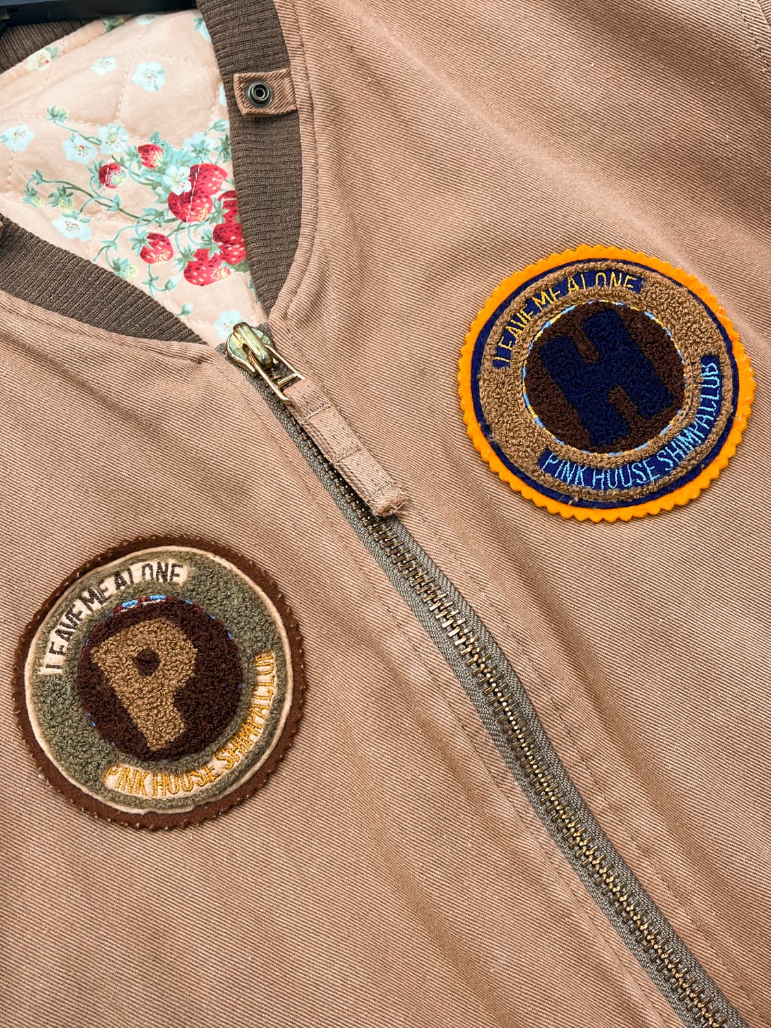 핑크하우스 플로럴 퀼티드 라인 봄버 자켓 상품이미지5