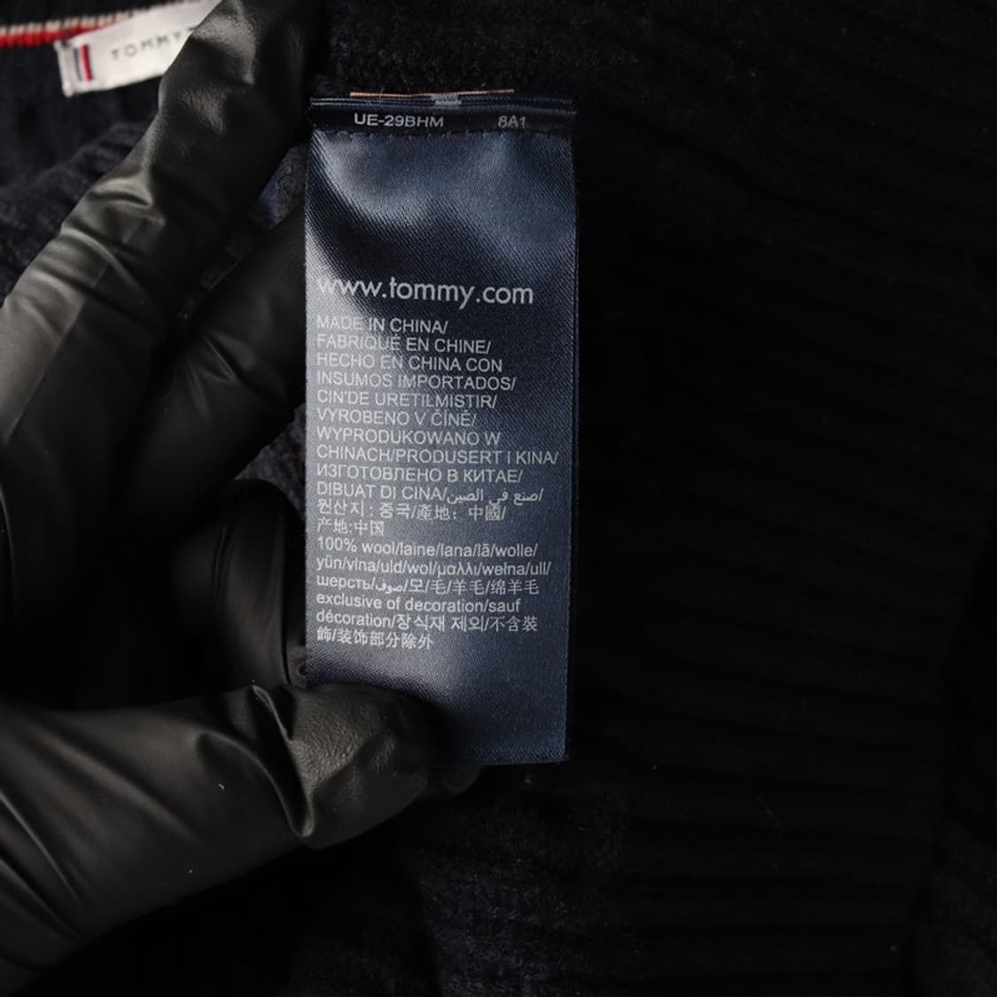 타미힐피거 클래식 케이블 꽈배기 가디건 네이비 M 상품이미지6