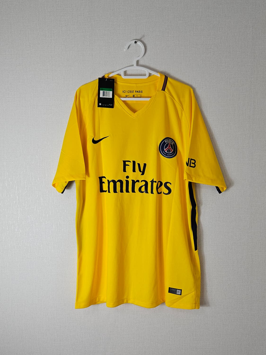(새상품) 17-18 나이키 PSG 파리생제르망 어웨이 유니폼 져지 XL 상품이미지1