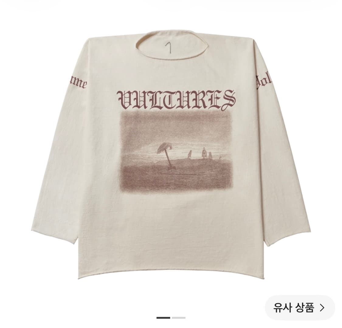 Yeezy vultures album Tee 롱슬리브 1사이즈  상품이미지1