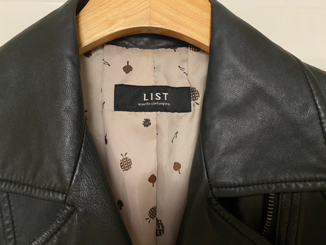 LIST 양가죽 숏자켓 블랙 상품이미지5