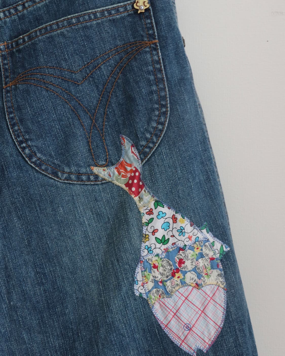 [Tsumori Chisato] Denim Patchwork Skirt 상품이미지10